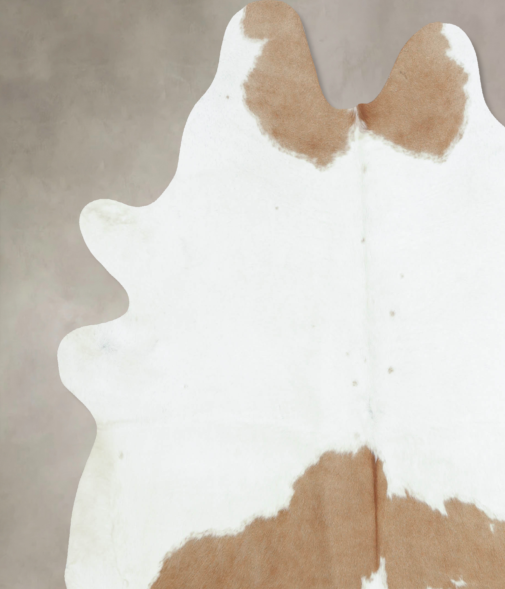 Beige and White Cowhide Rug #B8898