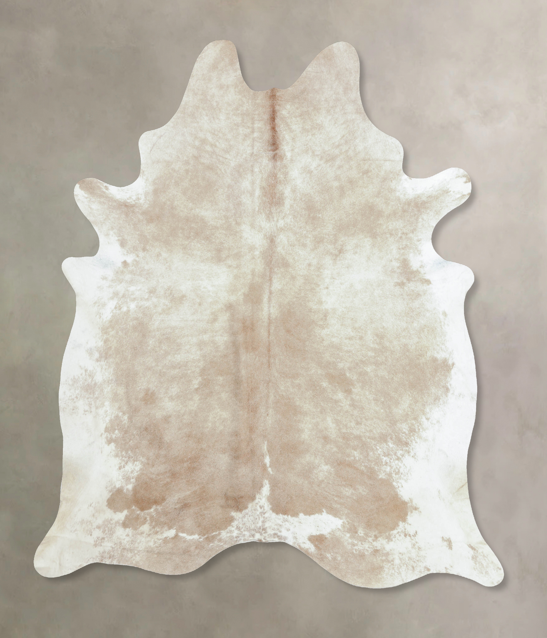 Beige and White Cowhide Rug #B8904