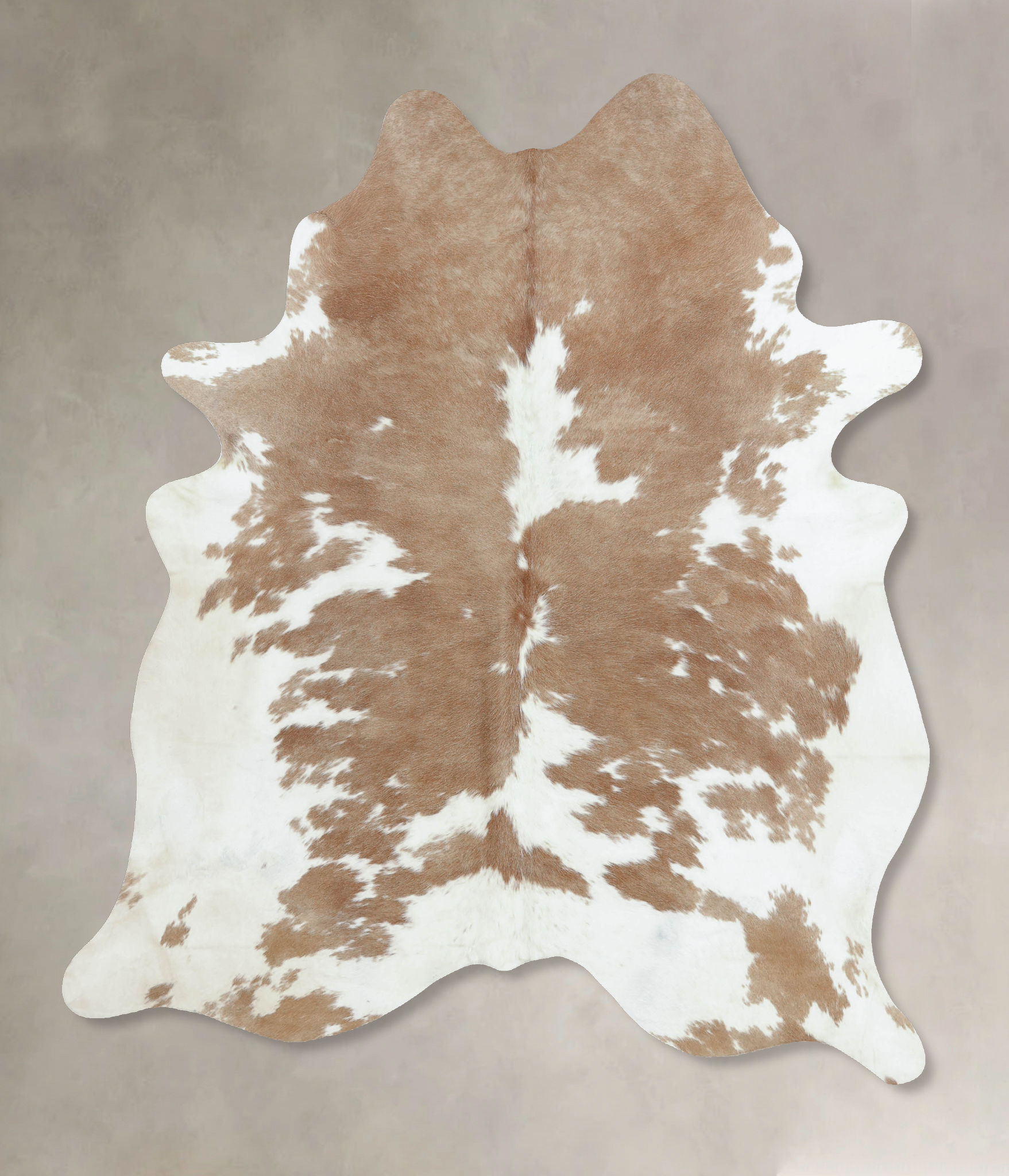 Beige and White Cowhide Rug #B8918