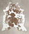 Brown and White X-Large Brazilian Cowhide Rug 7'5