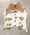 Beige and White XX-Large Brazilian Cowhide Rug 8'0