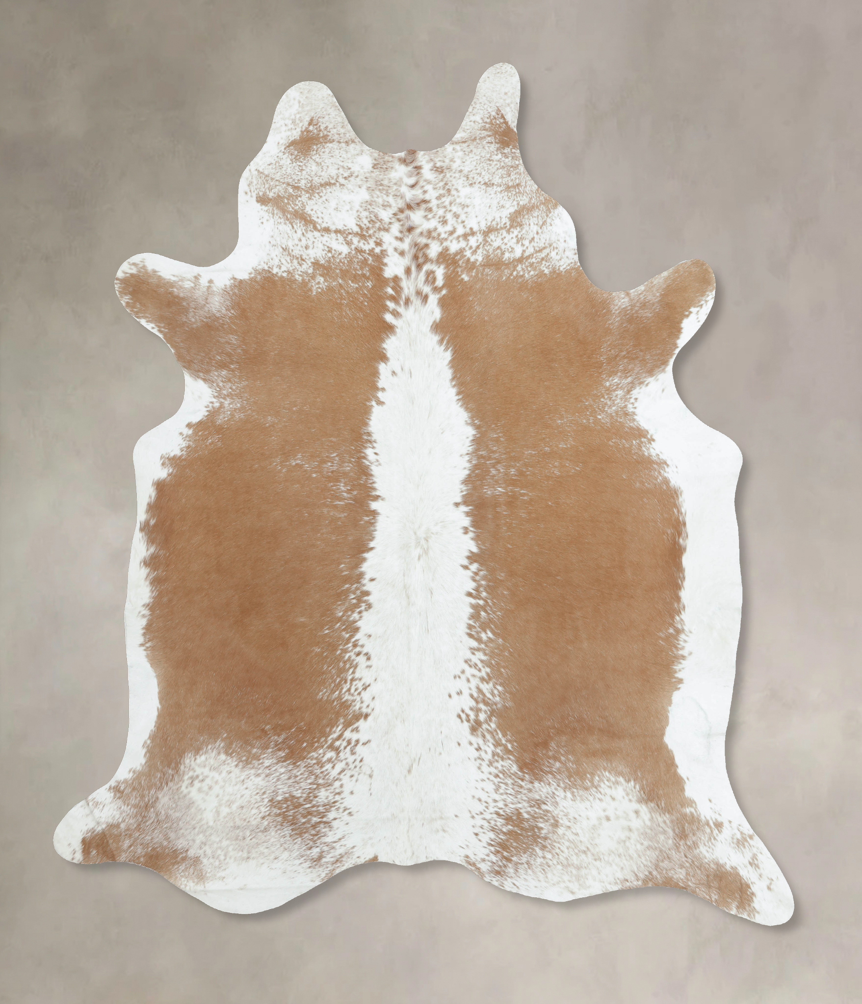 Beige and White Cowhide Rug #B8924