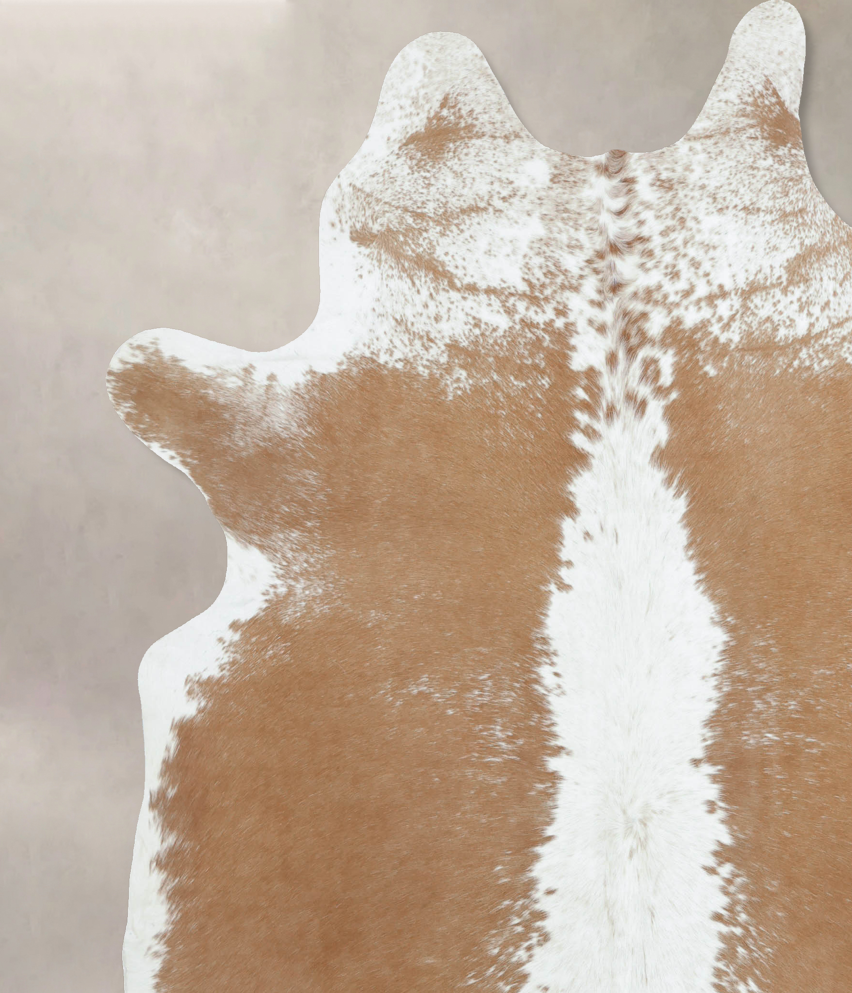 Beige and White Cowhide Rug #B8924