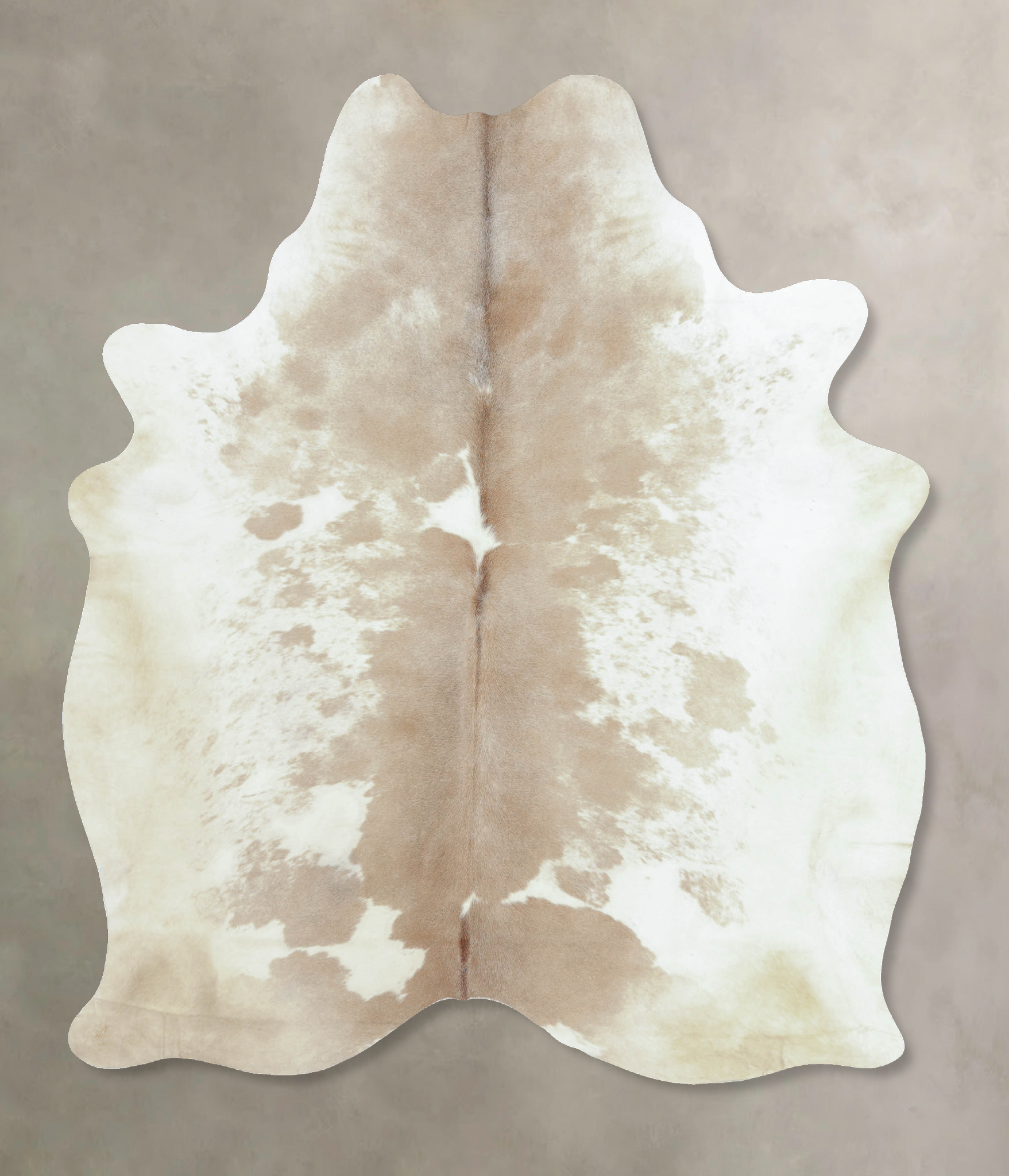 Beige and White Cowhide Rug #B8925