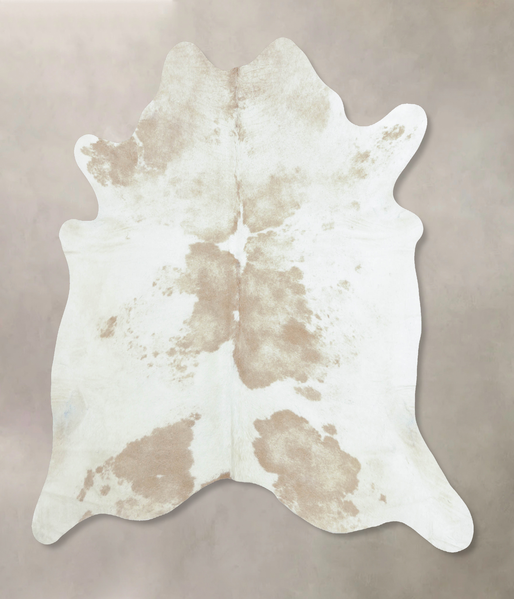 Beige and White Cowhide Rug #B8933