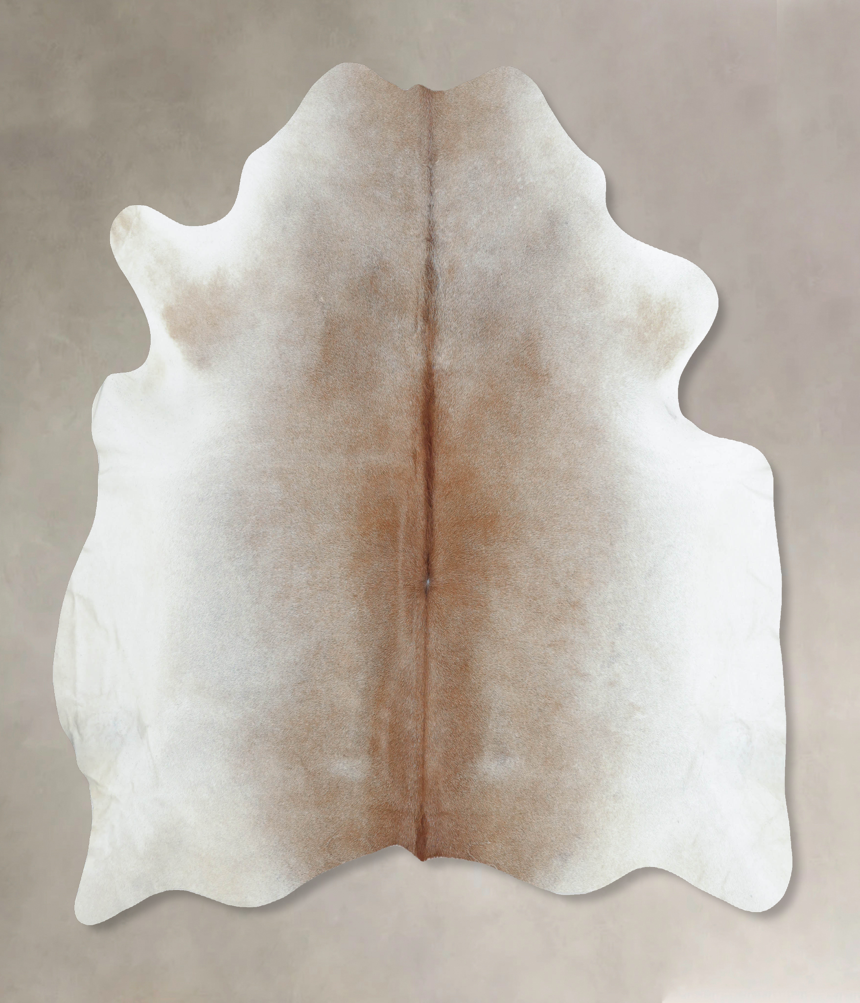 Grey with Beige Cowhide Rug #B8945