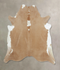 Beige XX-Large Brazilian Cowhide Rug 7'8