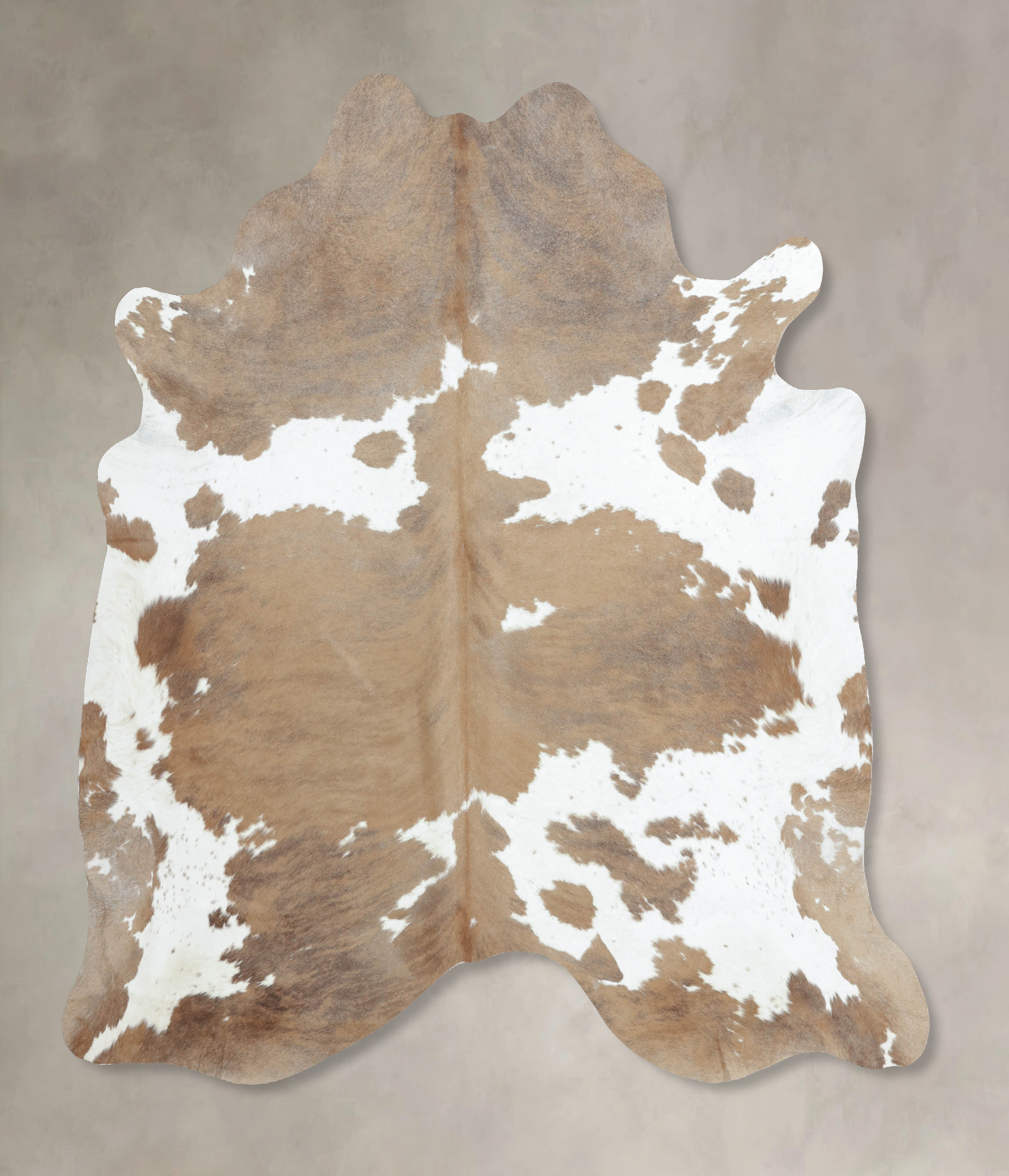 Beige and White Cowhide Rug #B9169