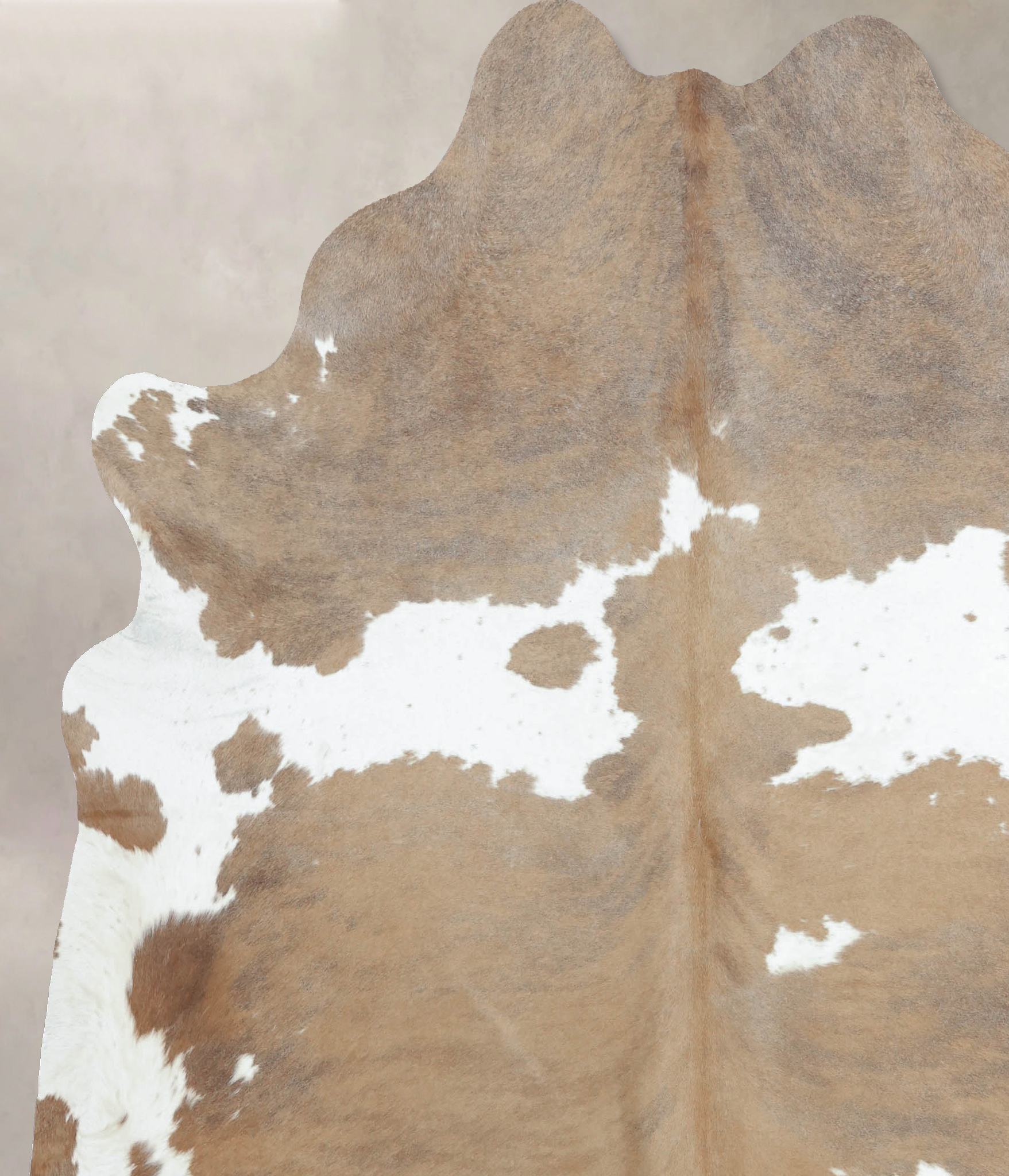 Beige and White Cowhide Rug #B9169