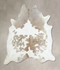 Beige and White XX-Large Brazilian Cowhide Rug 8'11