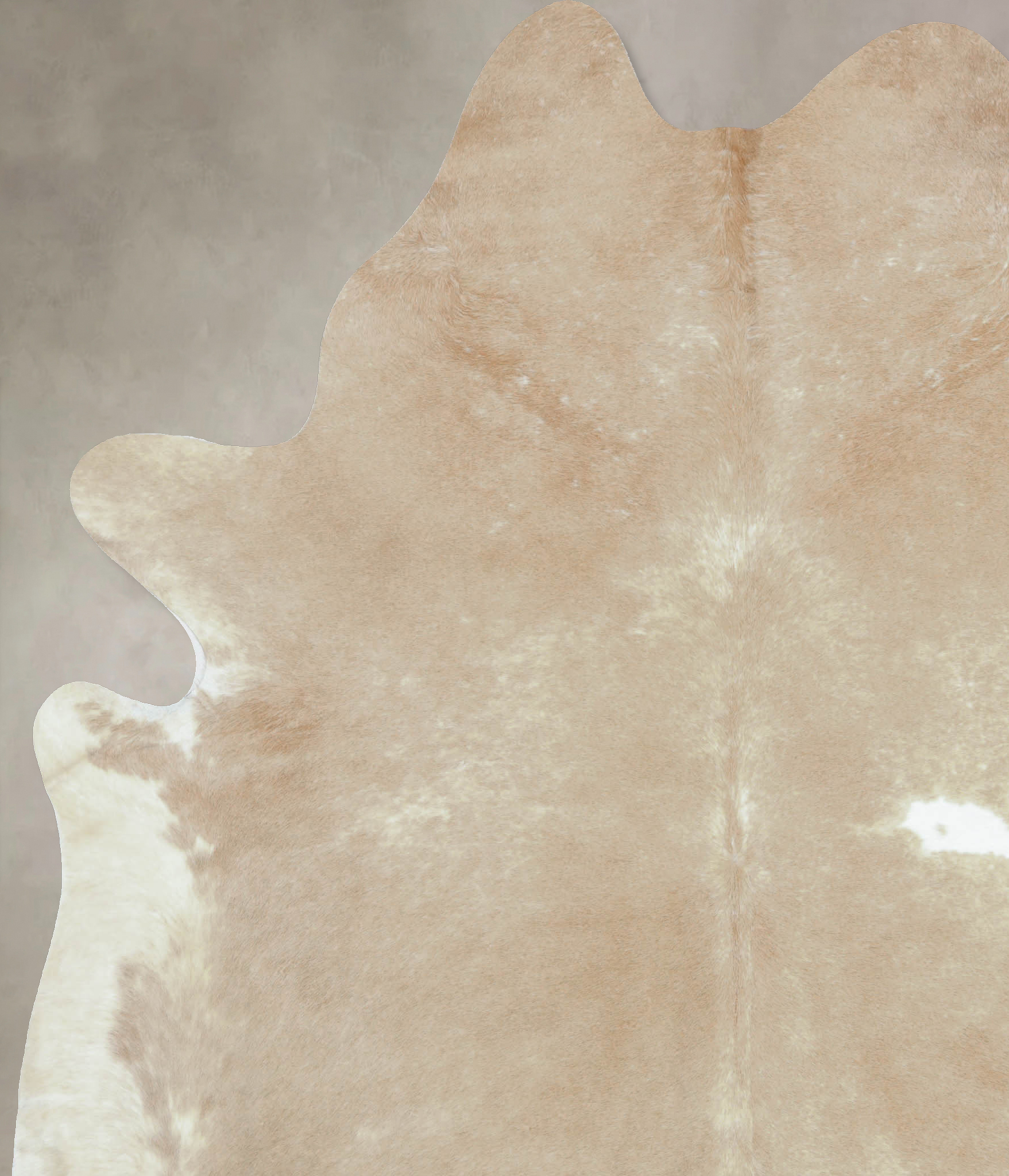 Beige and White Cowhide Rug #B9184