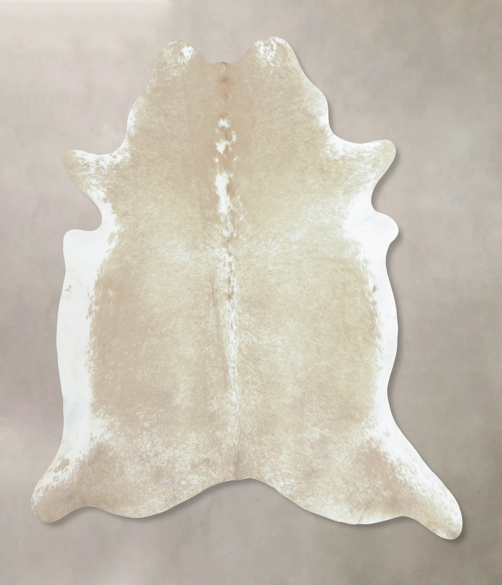 Beige and White Cowhide Rug #B9187