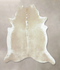 Beige and White XX-Large Brazilian Cowhide Rug 7'7