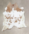 Brown and White XX-Large Brazilian Cowhide Rug 7'9