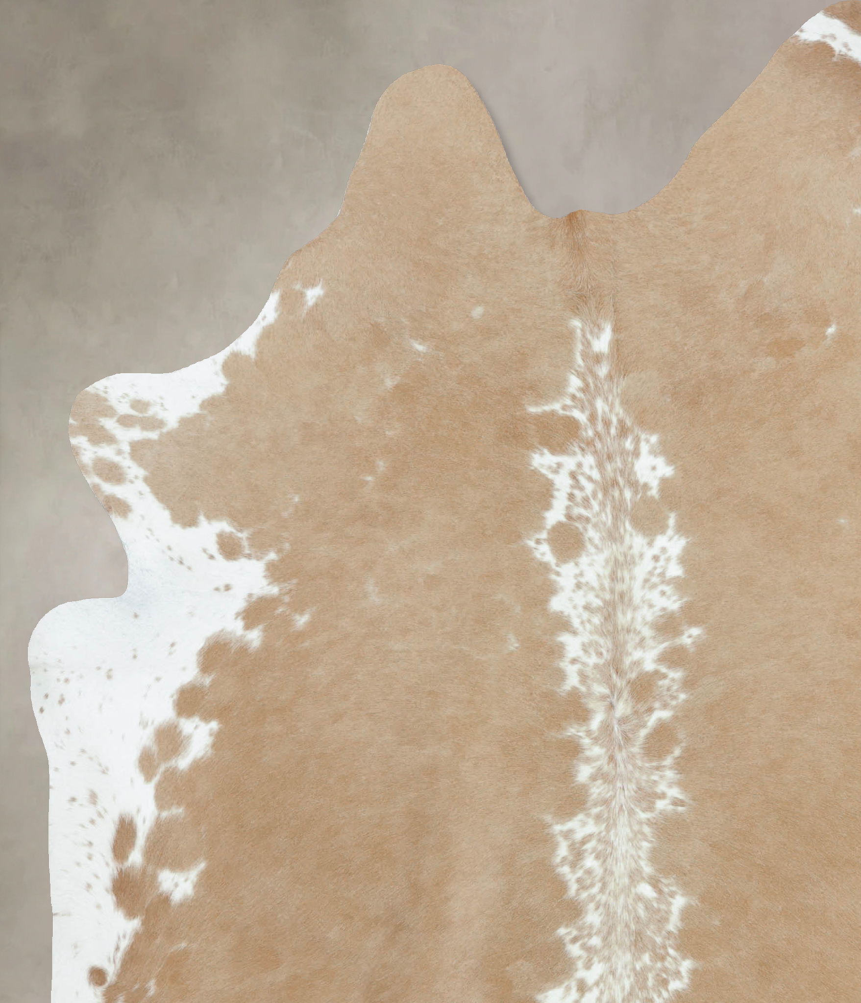 Beige and White Cowhide Rug #B9212