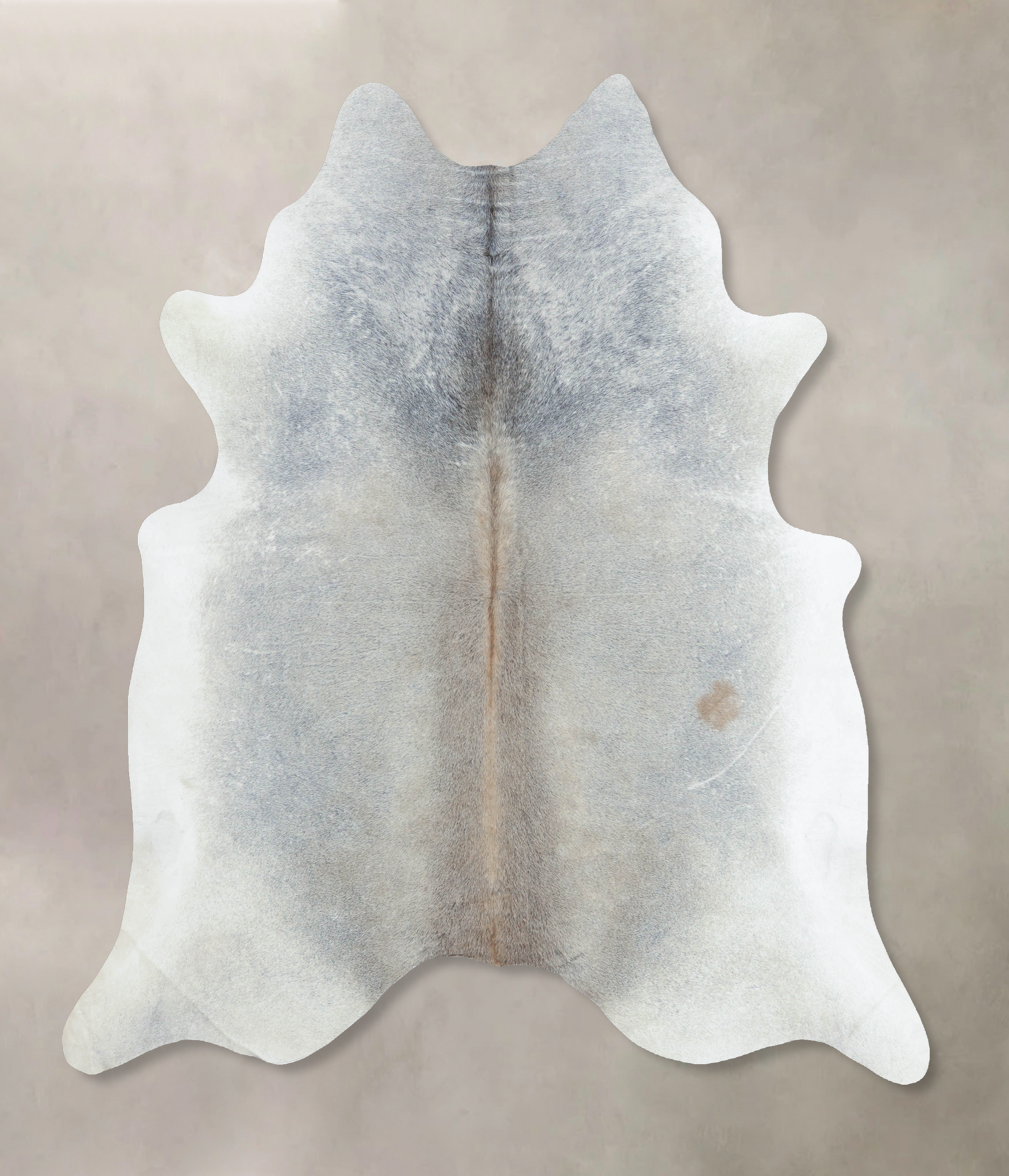 Grey with Beige Cowhide Rug #B9218