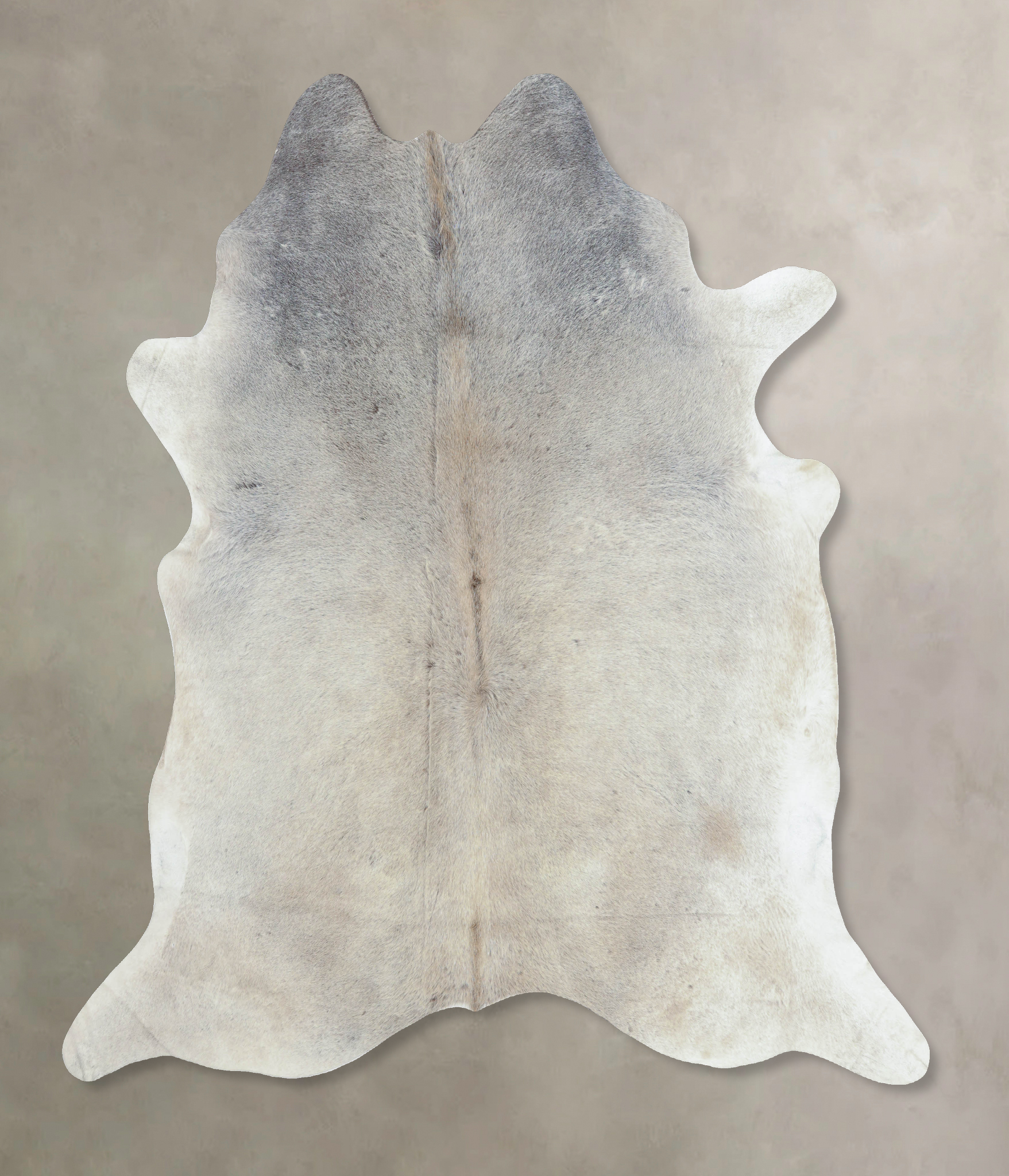 Grey with Beige Cowhide Rug #B9222