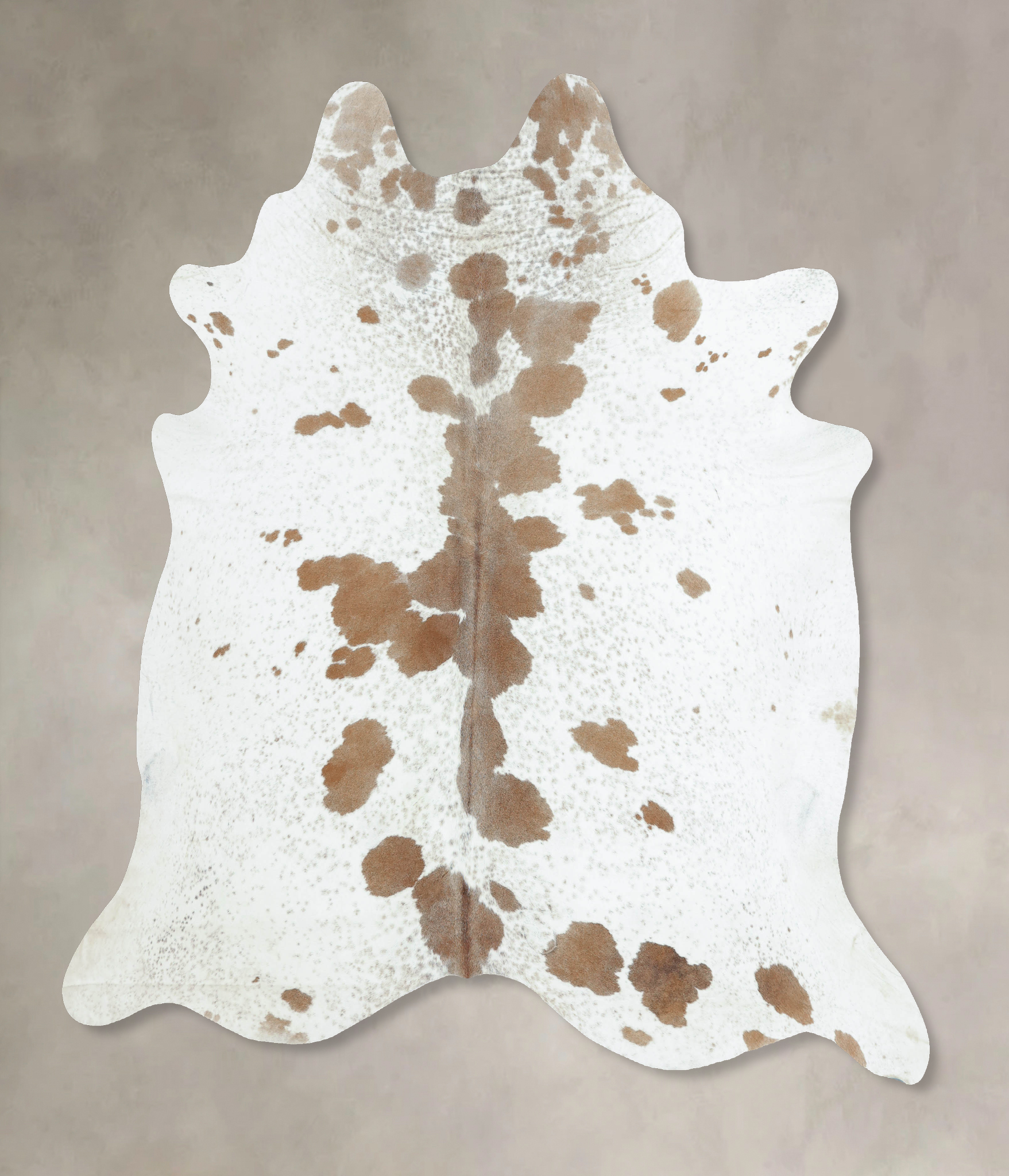 Salt and Pepper Brown Cowhide Rug #B9248