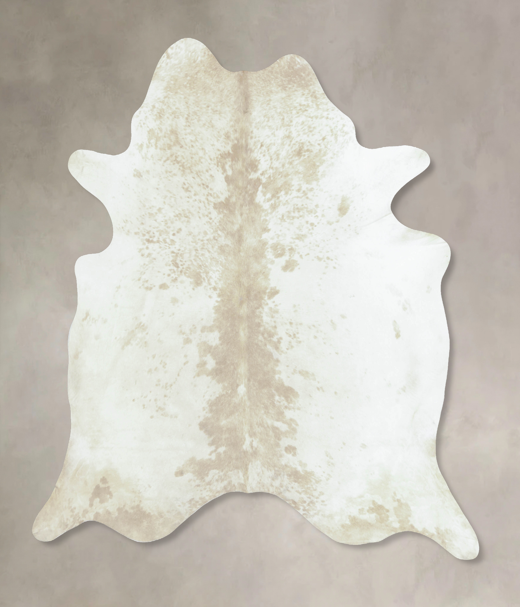 Beige and White Cowhide Rug #B9278