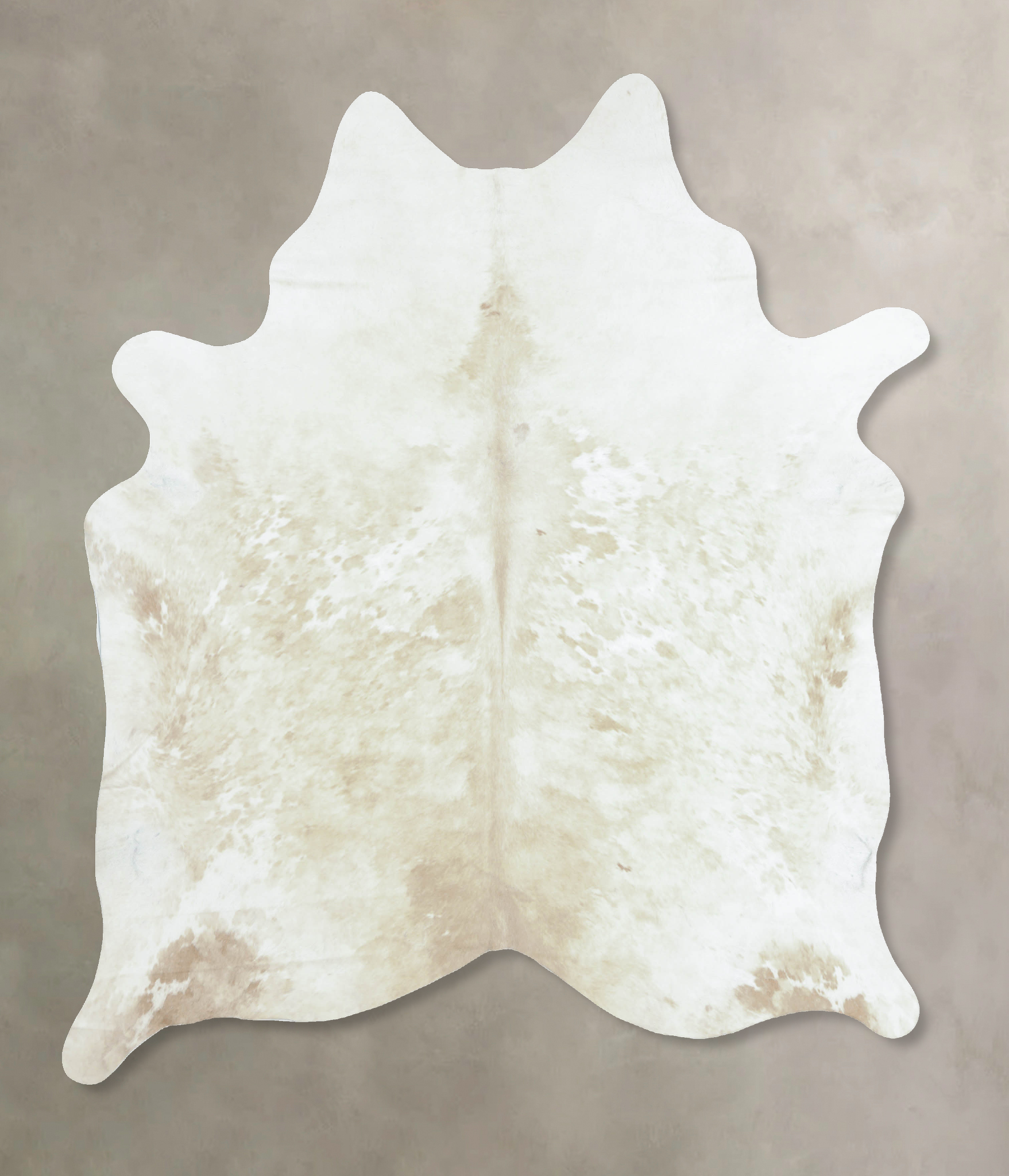 Beige and White Cowhide Rug #B9350