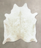 Beige and White XX-Large Brazilian Cowhide Rug 8'0