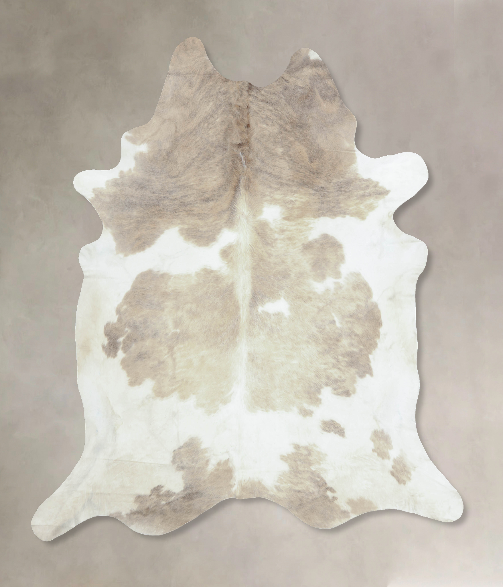 Grey With White Cowhide Rug #B9352