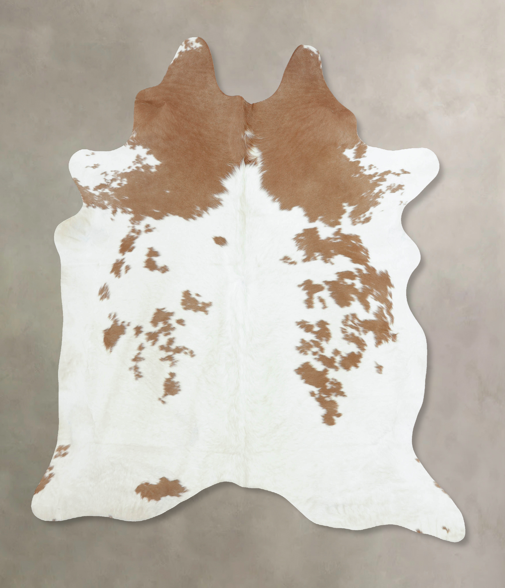 Beige and White Cowhide Rug #B9354