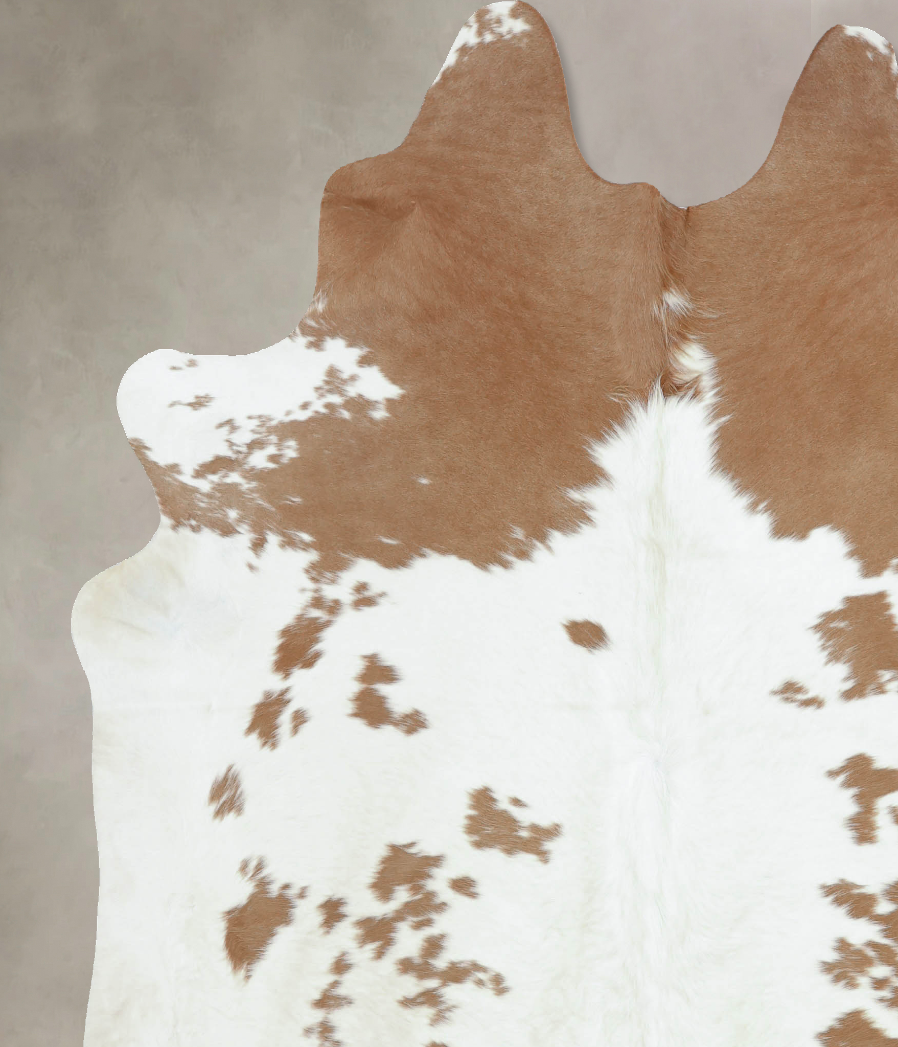 Beige and White Cowhide Rug #B9354