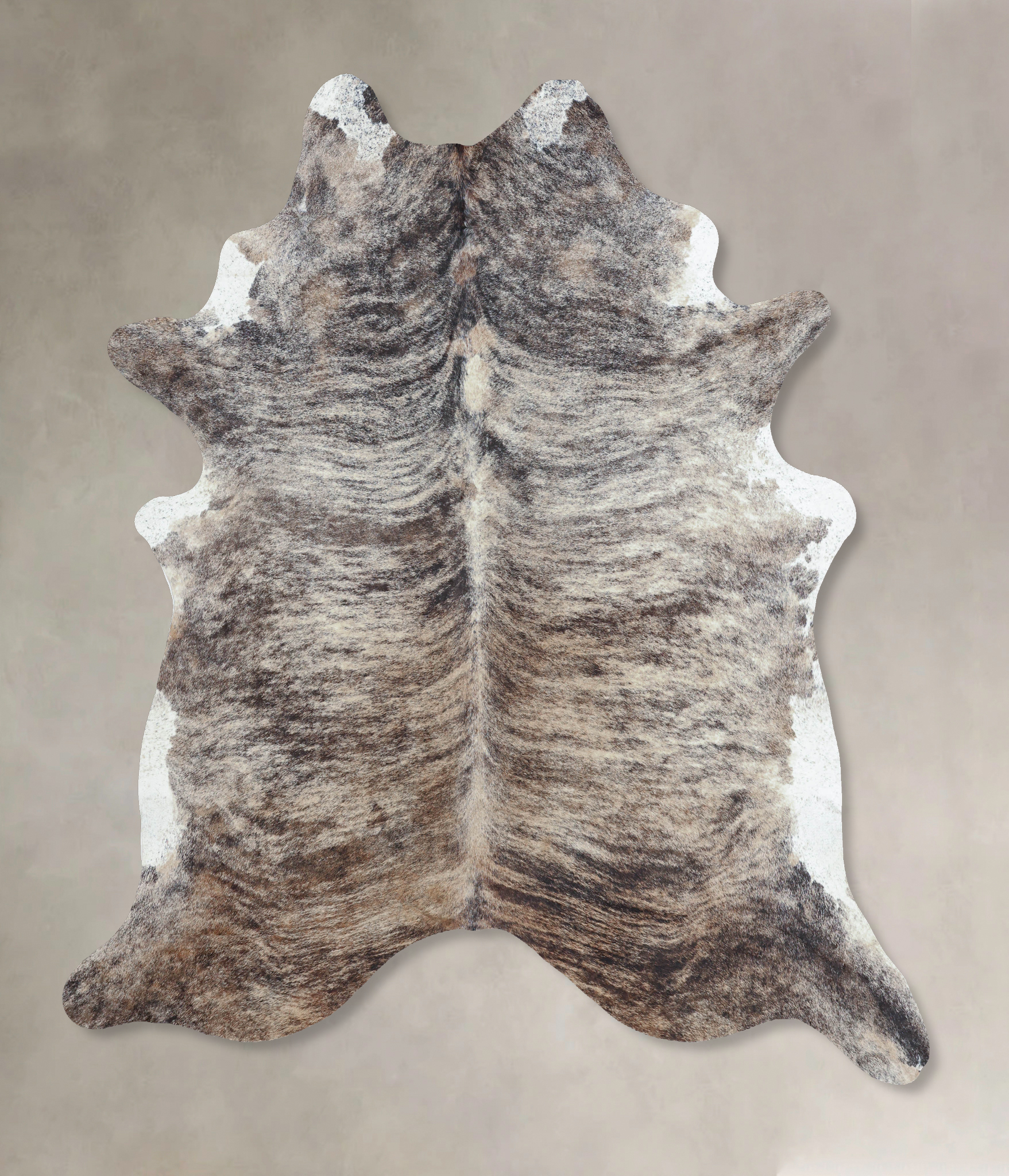 Grey Brindle Cowhide Rug #B9368