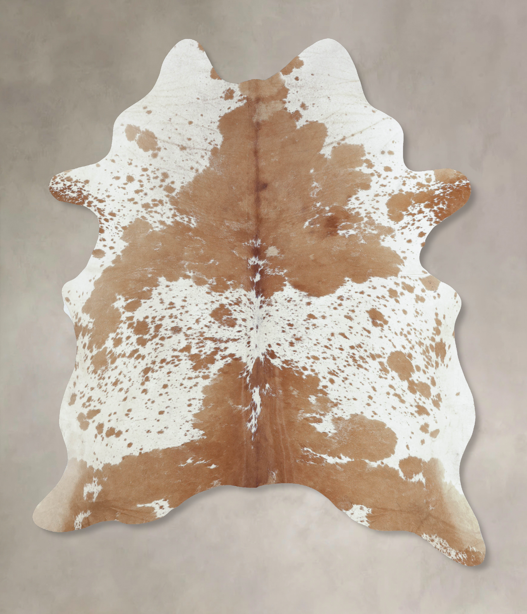 Salt and Pepper Brown Cowhide Rug #B9384