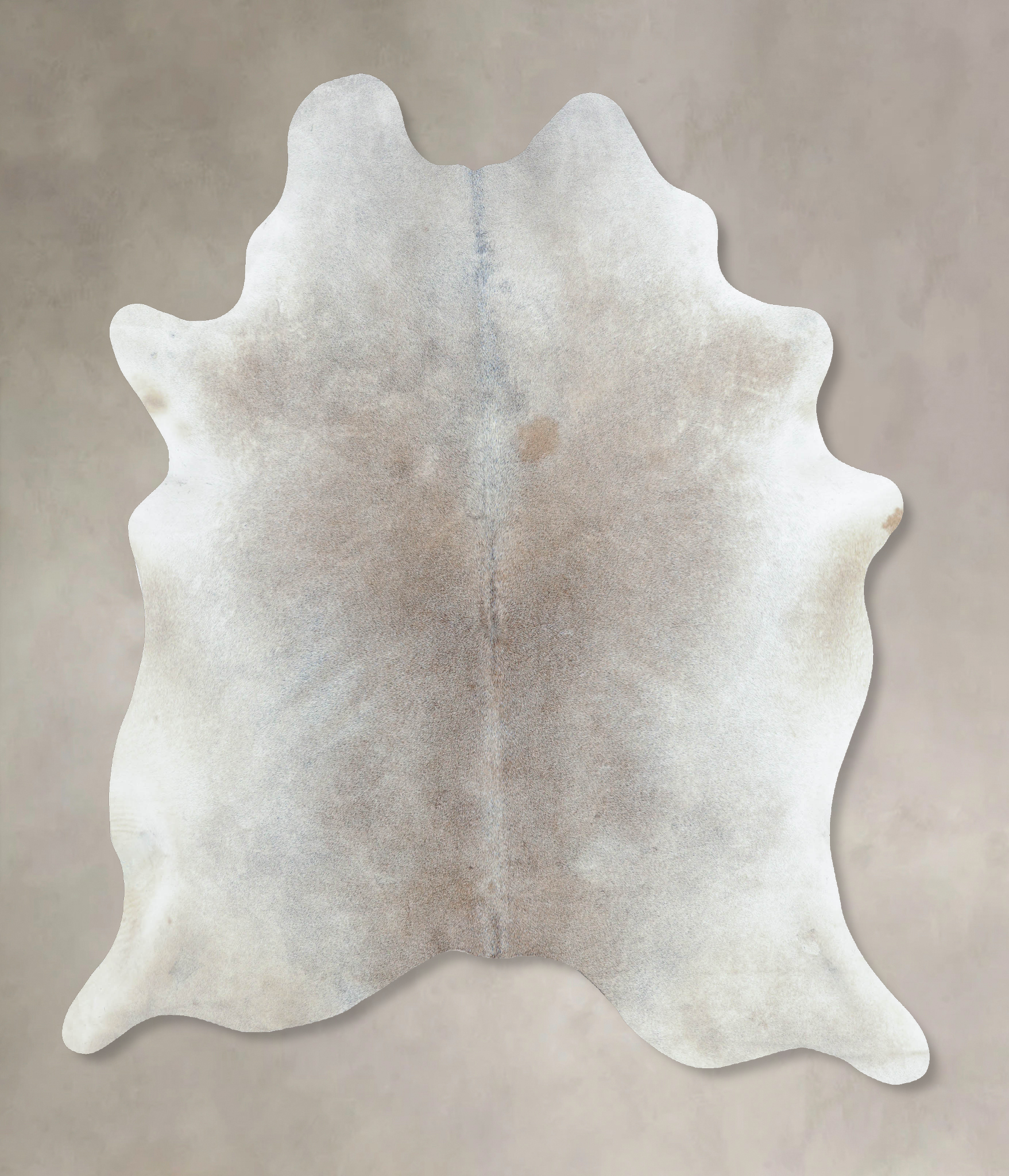 Grey with Beige Cowhide Rug #B9391