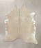 Beige XX-Large Brazilian Cowhide Rug 8'6