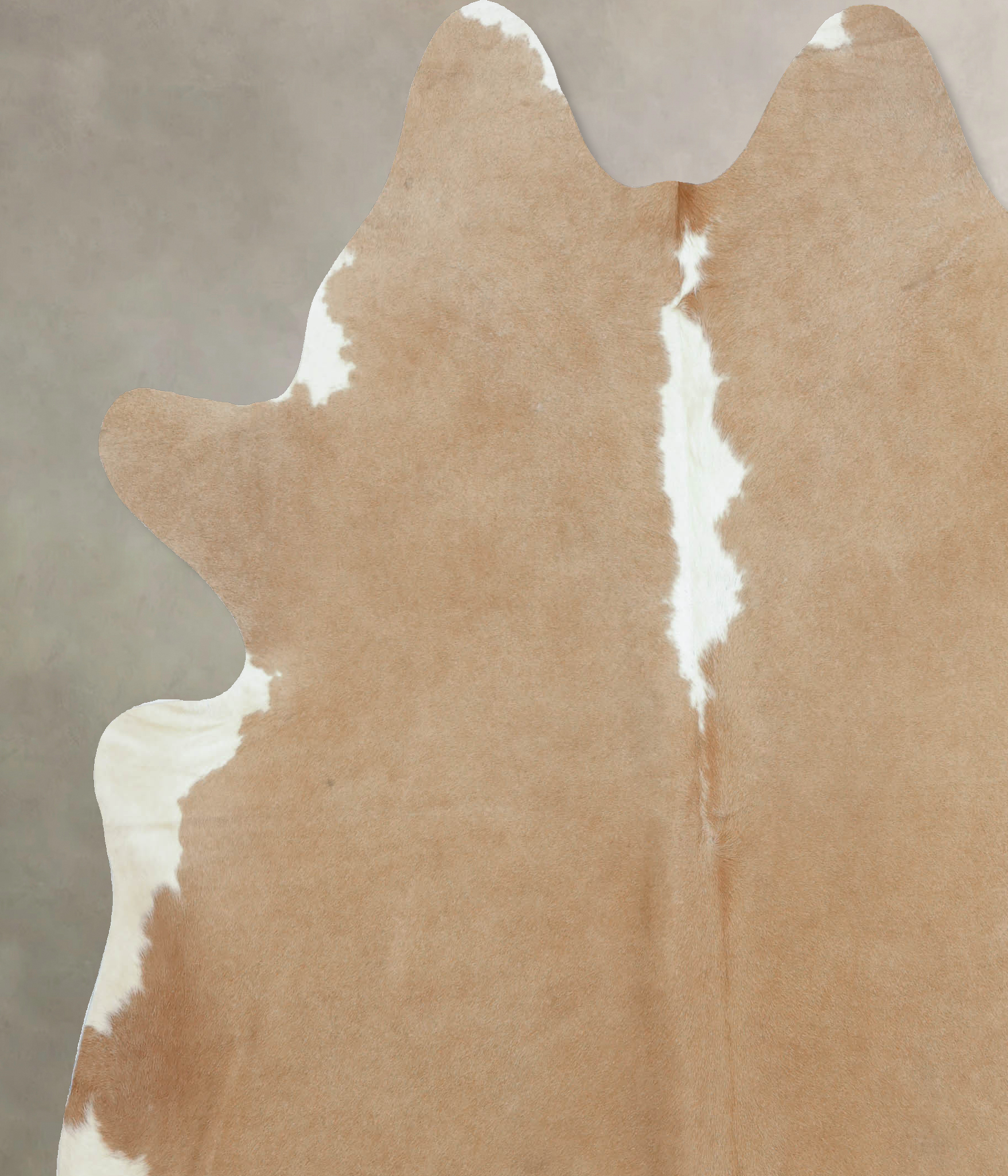 Beige and White Cowhide Rug #B9497