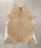 Beige XX-Large Brazilian Cowhide Rug 7'9