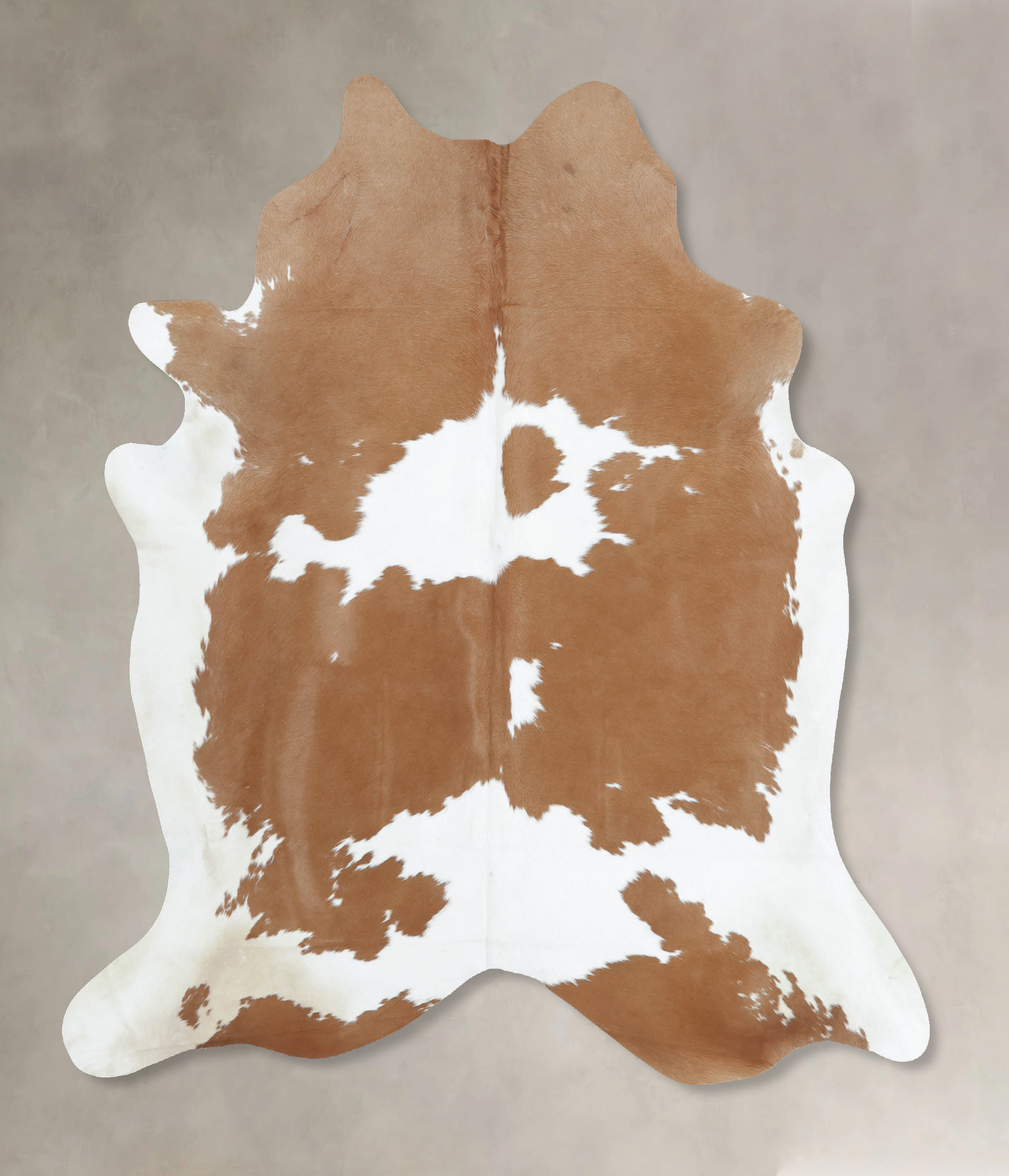 Beige and White Cowhide Rug #B9522