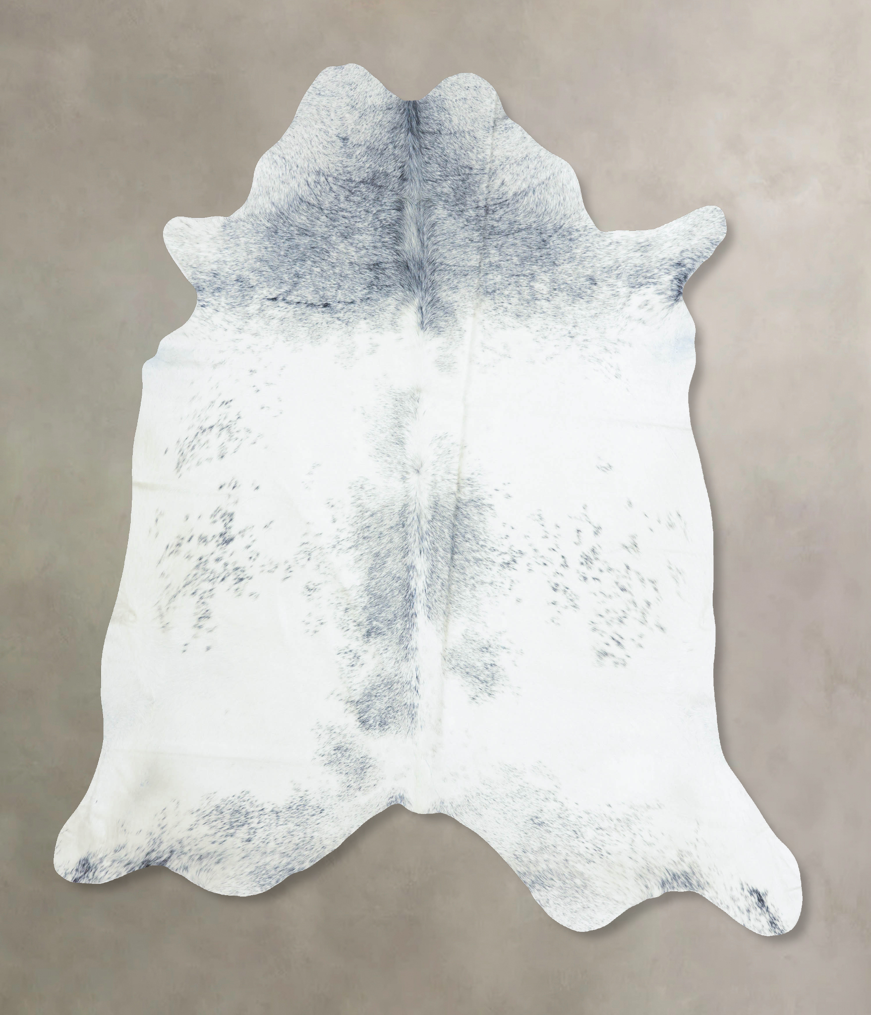 Salt and Pepper Black Cowhide Rug #B9538