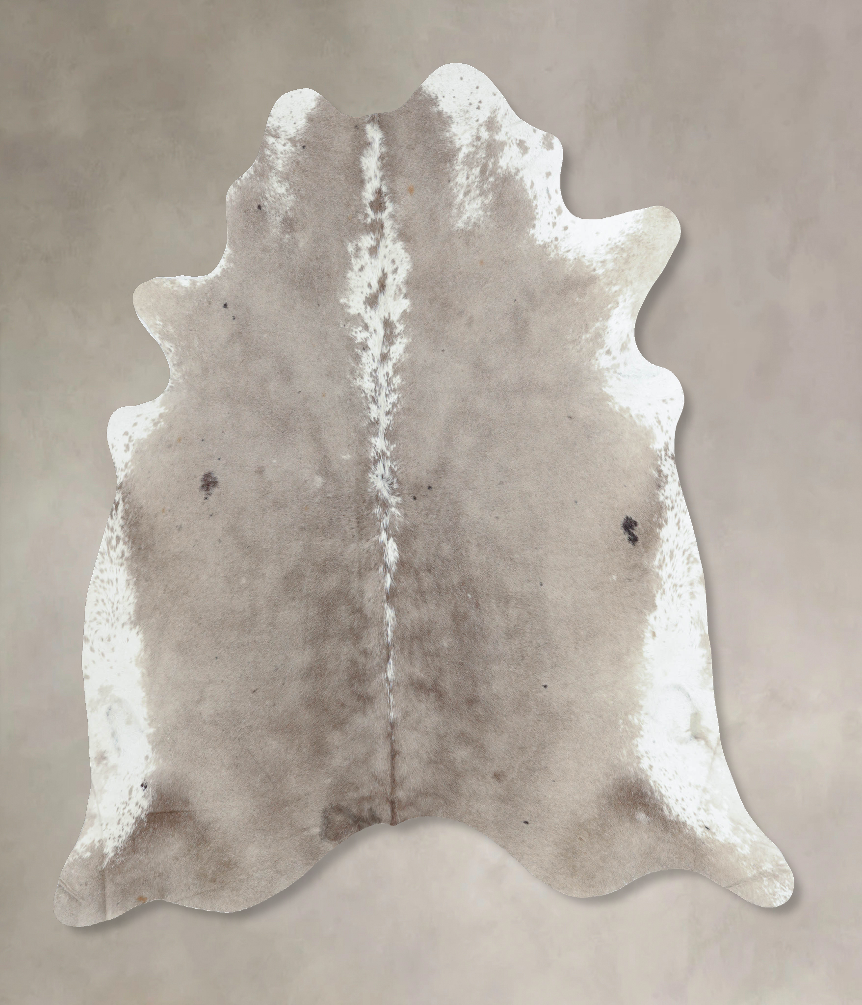 Grey with White Cowhide Rug #B9627