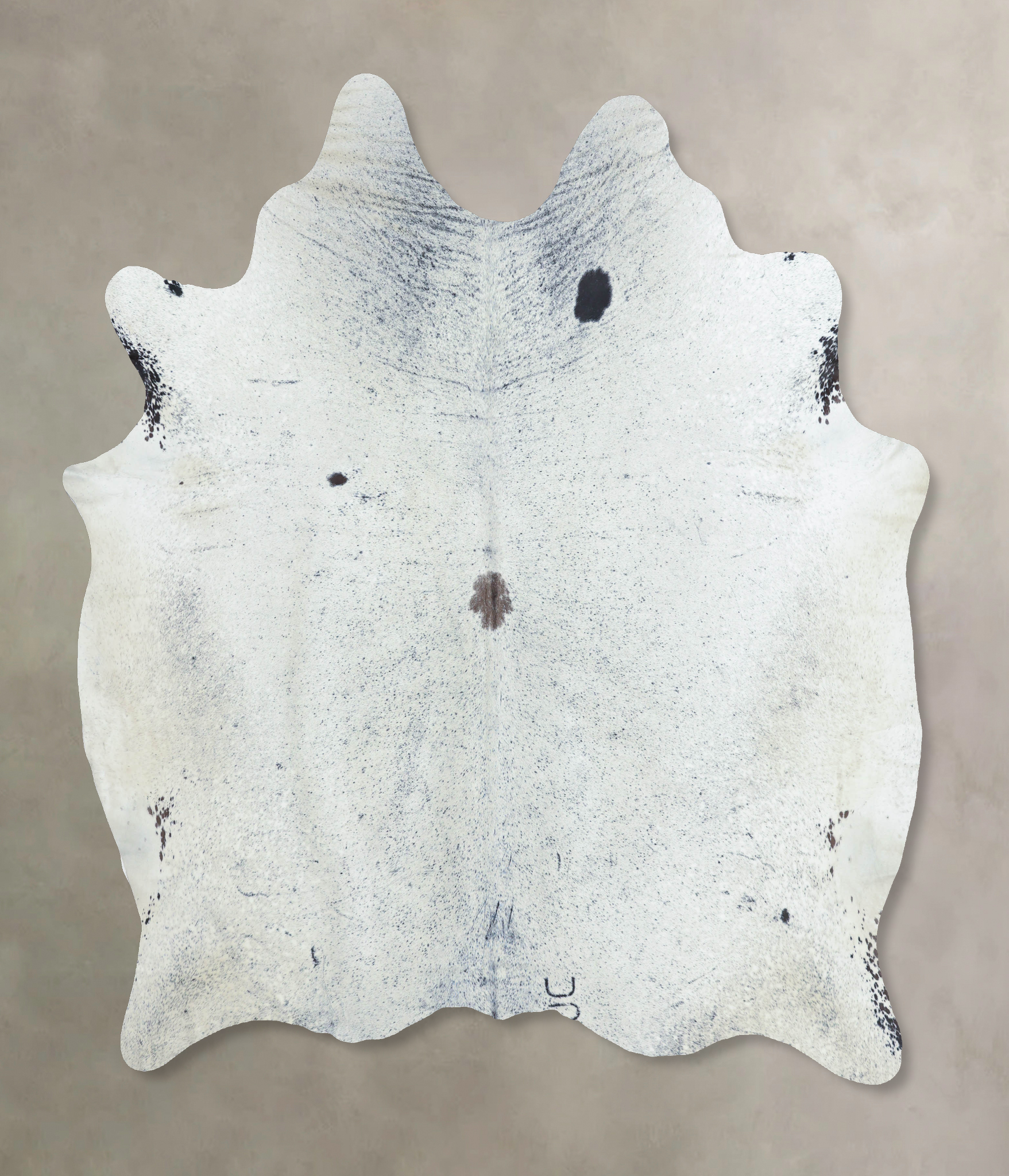 Salt and Pepper Black Cowhide Rug #B9714