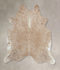 Beige XX-Large Brazilian Cowhide Rug 7'9