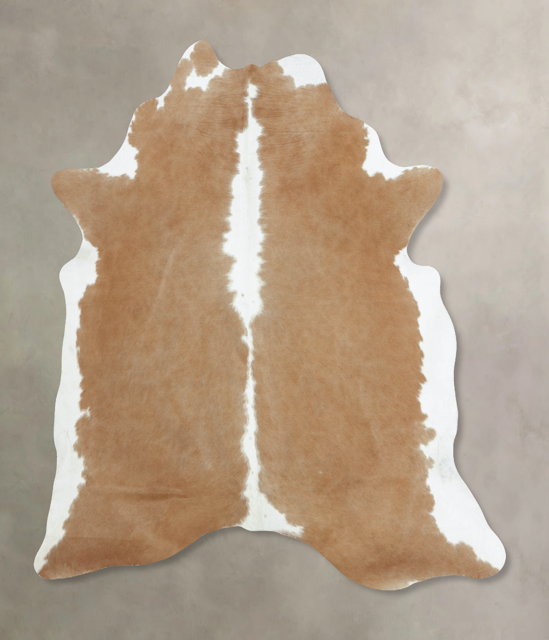 Beige and White Cowhide Rug #B9755