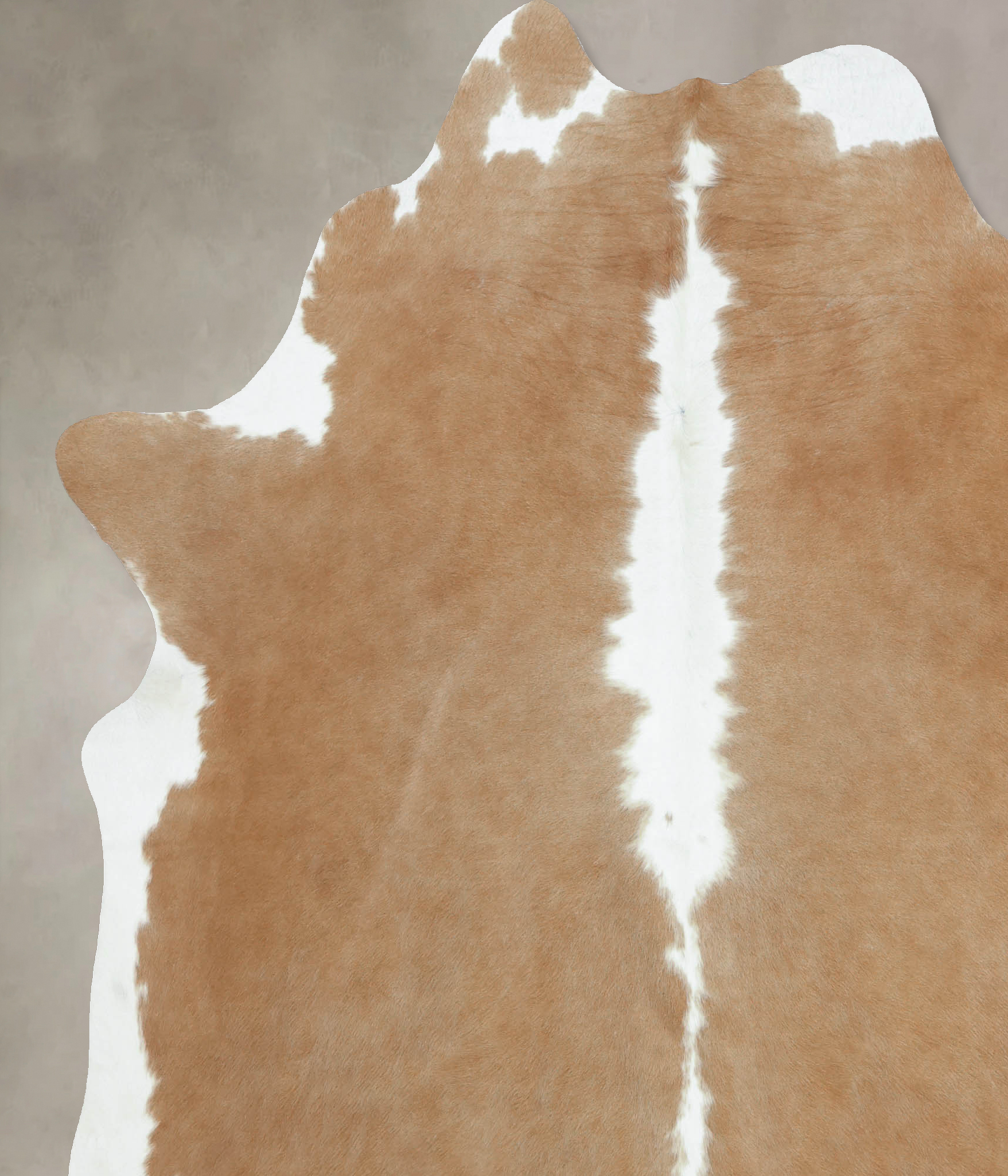 Beige and White Cowhide Rug #B9755