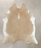 Beige XX-Large Brazilian Cowhide Rug 7'9