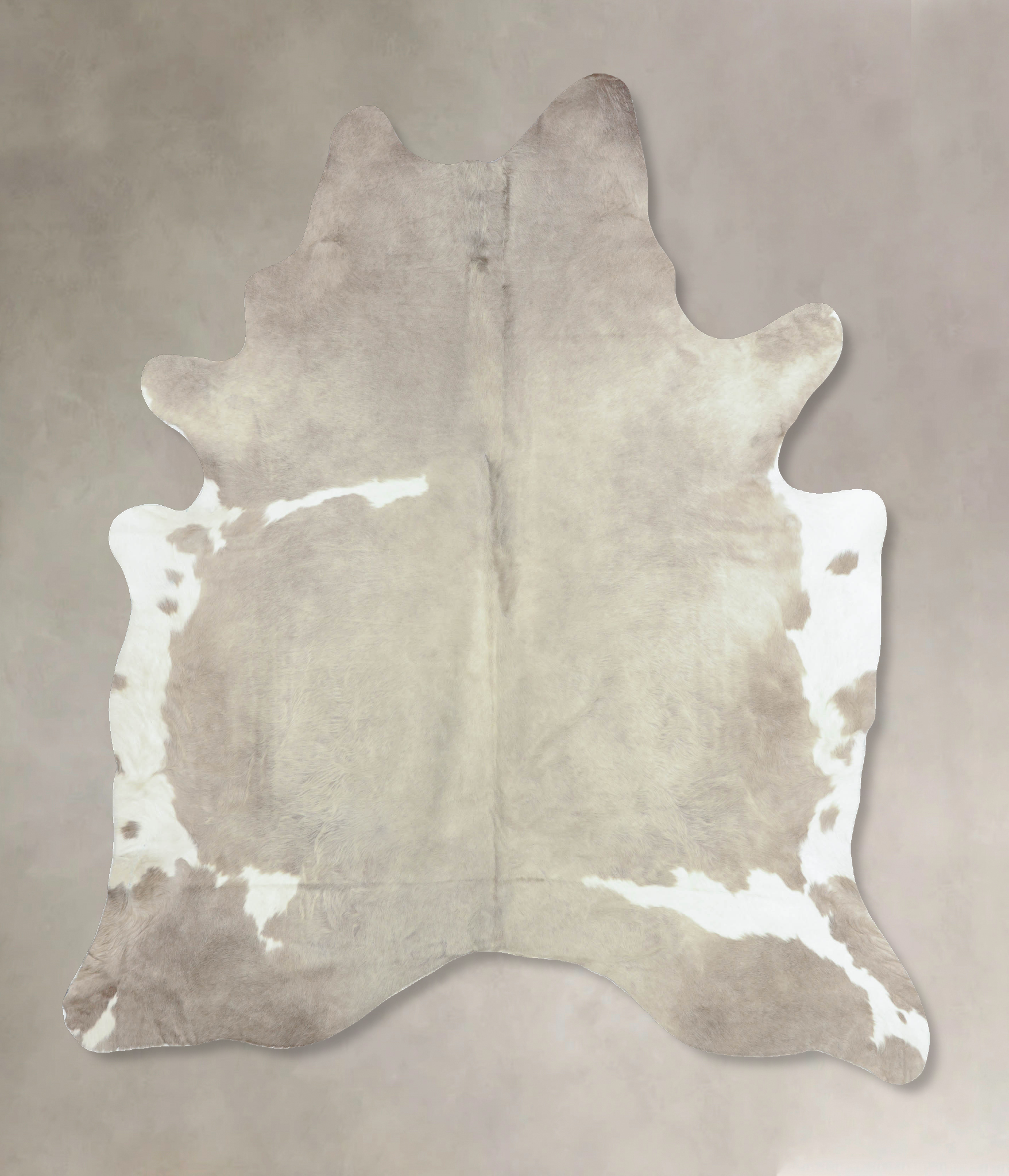 Grey With White Cowhide Rug #B9812