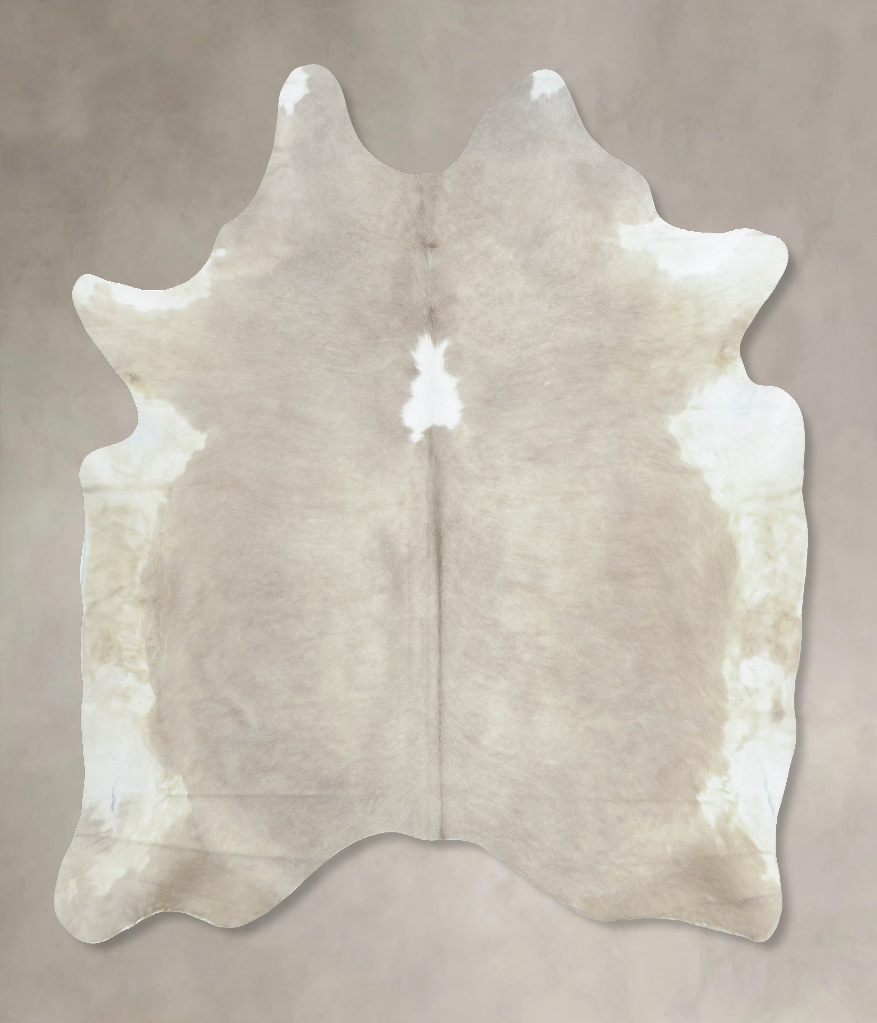 Grey With White Cowhide Rug #B9819