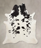 Black and White XX-Large Brazilian Cowhide Rug 8'1