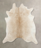 Beige XX-Large Brazilian Cowhide Rug 7'5