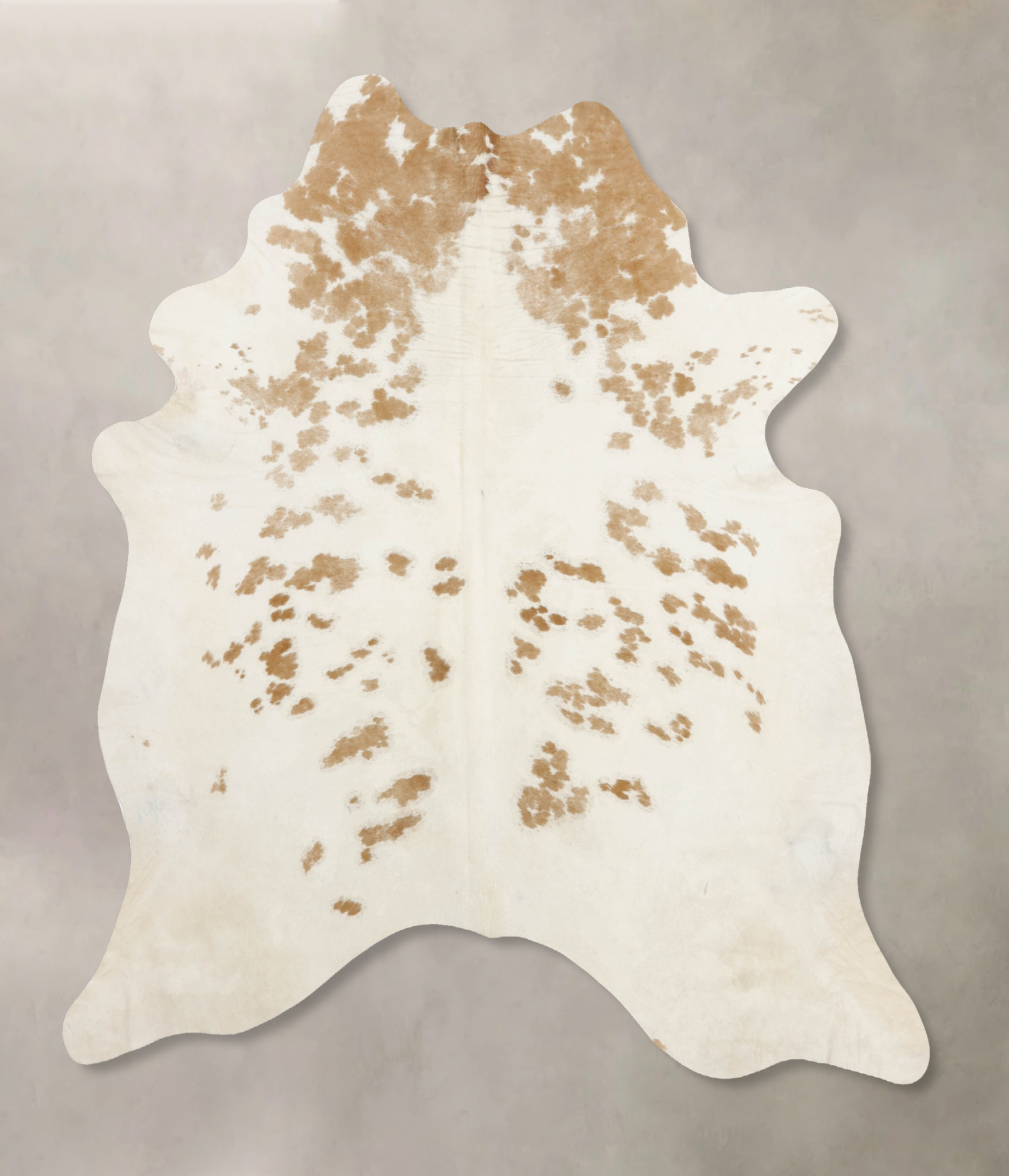 Beige and White Cowhide Rug #B9869