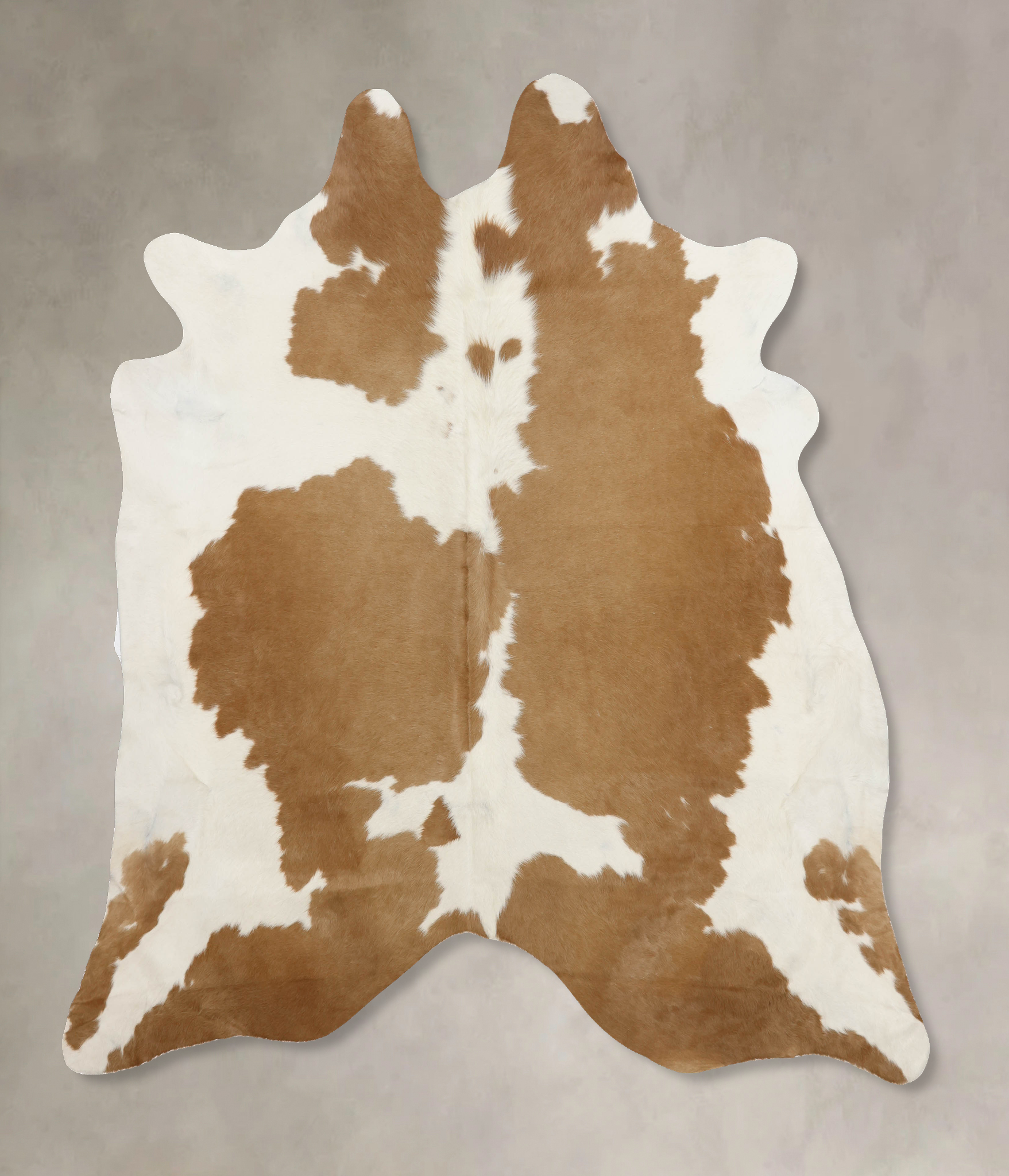 Beige and White Cowhide Rug #B9872