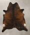 Dark Brindle X-Large Brazilian Cowhide Rug 6'7