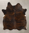 Dark Brindle Large Brazilian Cowhide Rug 5'11